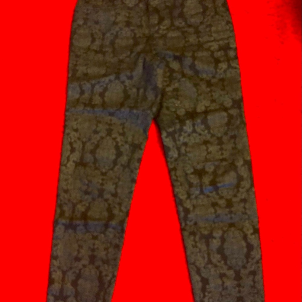 Black pants with designs size 4